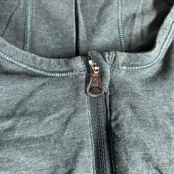 Lululemon Spincity Top Womens 6 Cycling Half Zip 3/4 Sleeve Turquoise Athletic - Picture 4 of 8